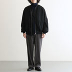 Fulled Wool Twill Flight Jacket #BLACK [GU263-30411]