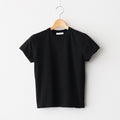 FRESCA SINGLE JERSEY TIGHT FIT T-SHIRT #BLACK [KKAGGM0402]
