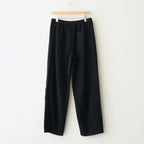 WOOL/CASHMERE FLEECE EASY TWIST TROUSERS #BLACK [ST.1270]
