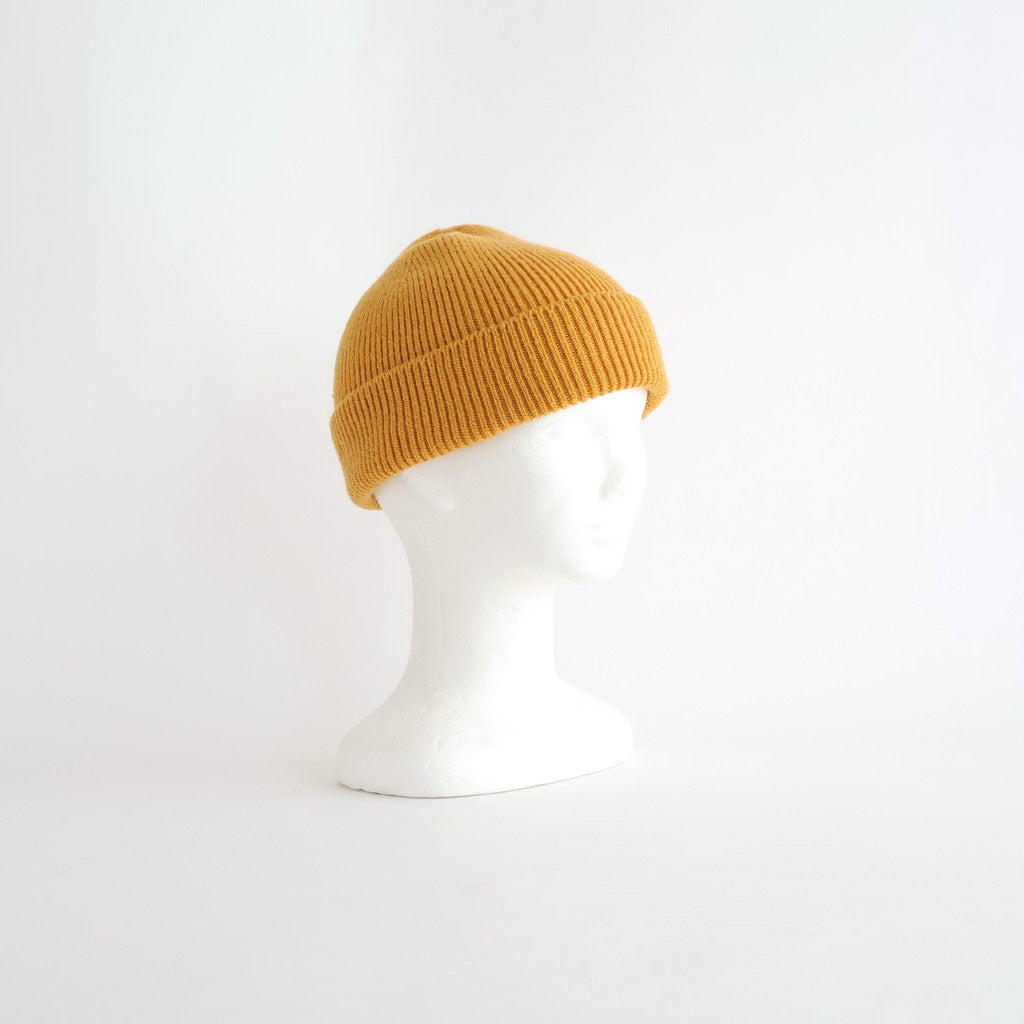 WASHABLE MERINO SEAMLESS BEANIE #YELLOW [R5140-AW25]