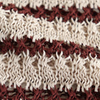 BORDER MESH KNIT SKIPPER POLO SHIRT #IVORY [YK25SS001010S]