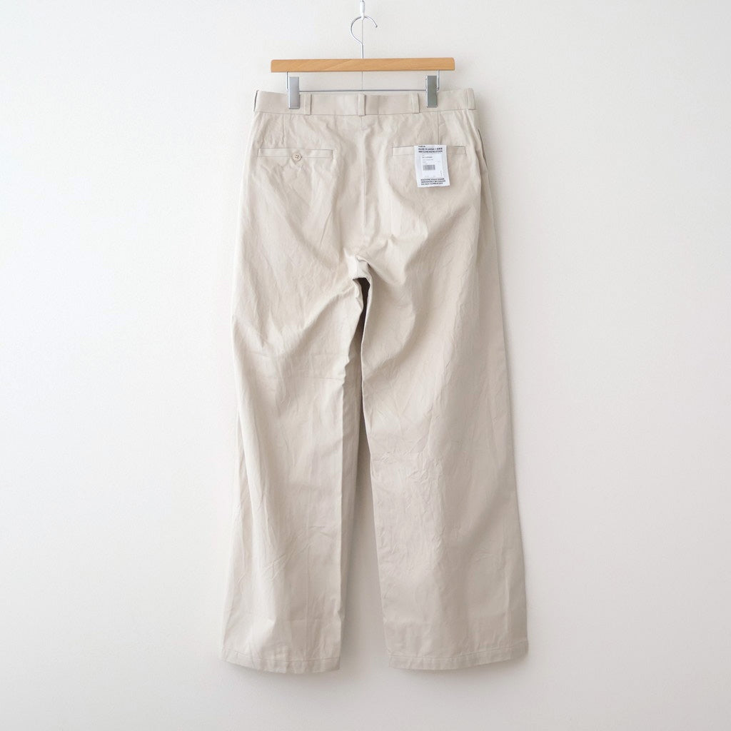 Chino Trousers - Wide #BEIGE [11052603]