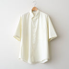 WASHED FINX TWILL BIG HALF SLEEVED SHIRT #VANILLA [A26SS03TN]
