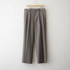 SUPER LIGHT WOOL TWO-TUCK SLACKS #TOP BROWN [A26AP05OS]