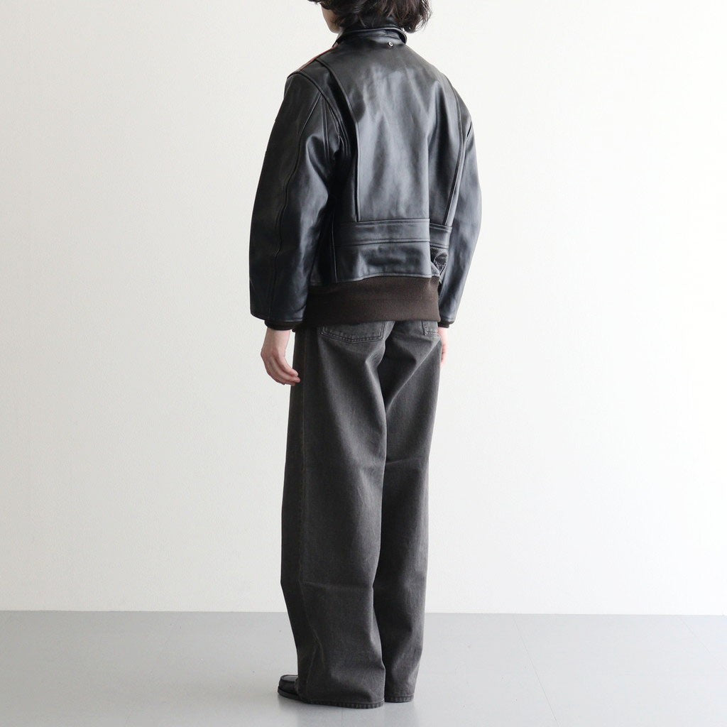 CS MODERN DENIM WIDE CUT #GUNMETAL BLACK [26880402]