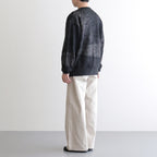 Abstract Jaquard Mohair Cardigan #BLACK [YK26SS01235S]