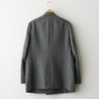 BLUEFACED WOOL DOUBLE-BREASTED JACKET #GRAY STRIPE [A25AJ04BS]