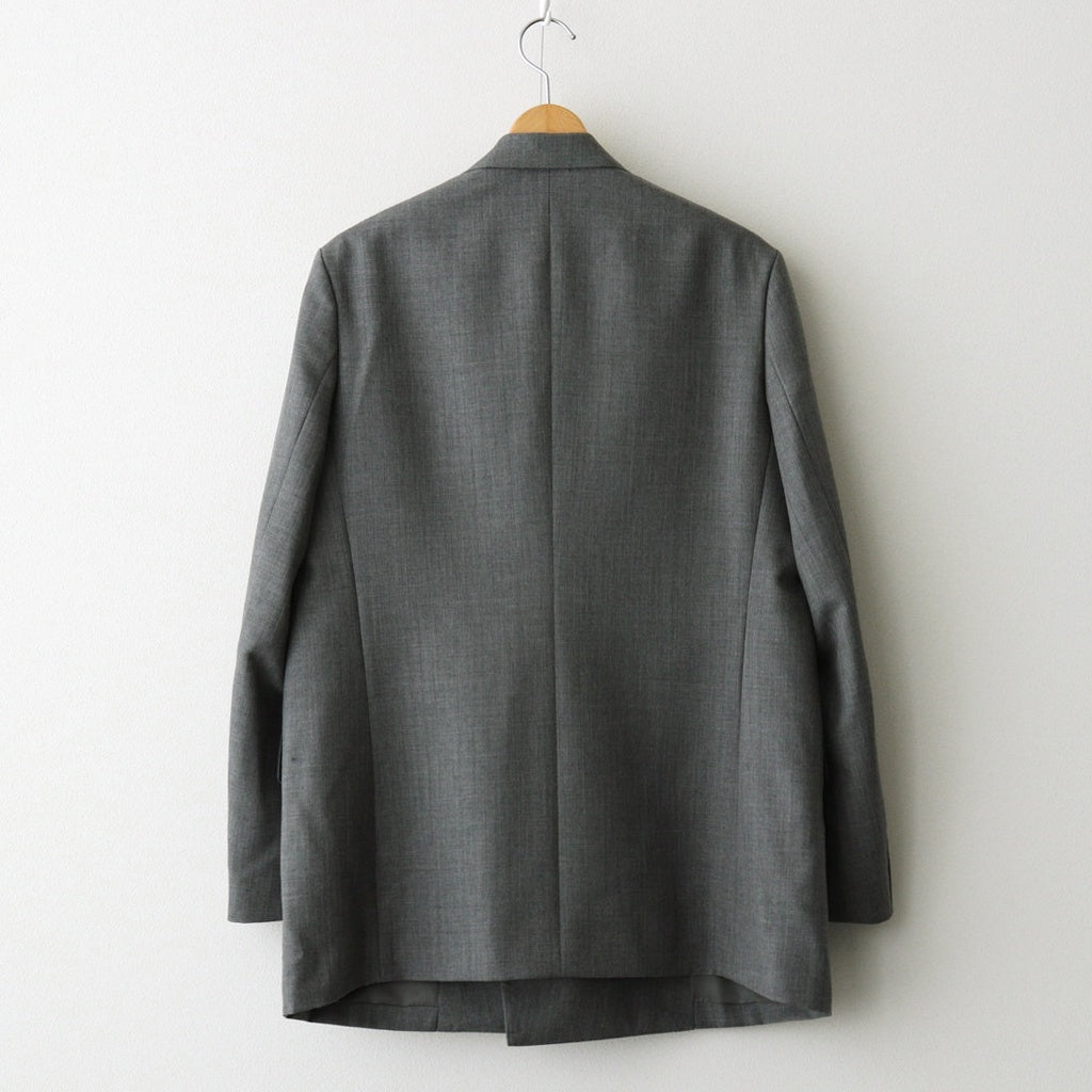 BLUEFACED WOOL DOUBLE-BREASTED JACKET #GRAY STRIPE [A25AJ04BS]