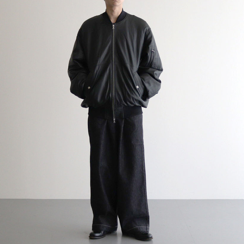LEATHER FLIGHT JACKET #BLACK [ST.922] - ciacura 三重県四日市市の