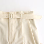 SUPER FINE TROPICAL WOOL TWO-TUCK SLACKS #IVORY [A25SP04MT]
