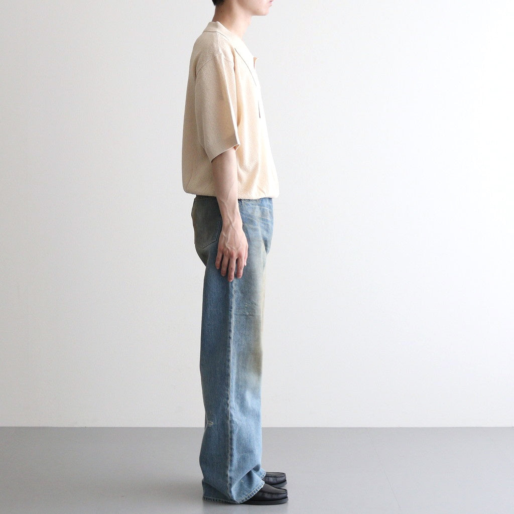 GIMA KNIT POLO SHIRTS #ECRU [25880601]