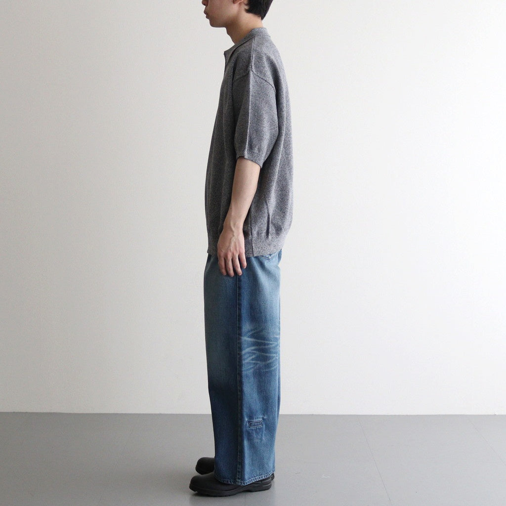 Moss Stitch Polo #D.Gray [2501-011]