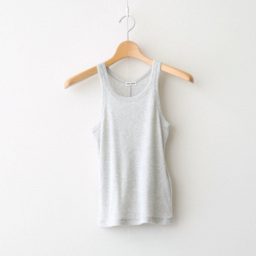 Gauze Teleco Tank Top #LT.GREY [I26SS-CUT1]