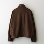 PURE SILK COMFORT FLEECE HALF ZIP P/O #BROWN [A25AP02SF]