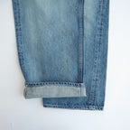 SELVEDGE FADED HEAVY DENIM WIDE PANTS #FADED INDIGO [A26AP02DH]