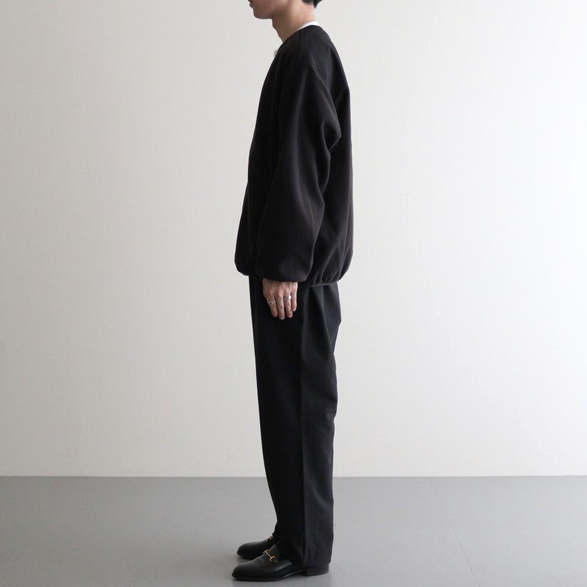 SYNTHETIC FLEECE CARDIGAN #BLACK [FSC243-30093]