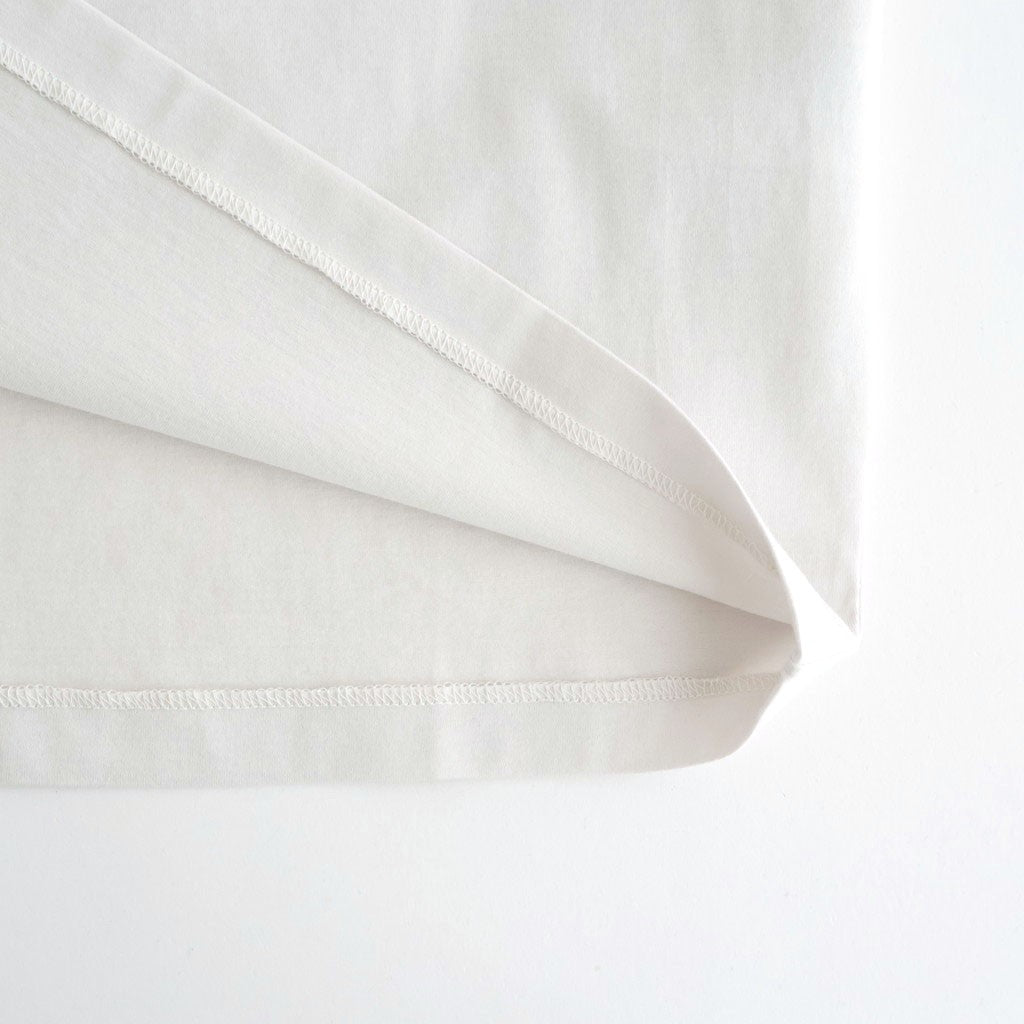 SUVIN 60/2 WIDE SLEEVE T-SHIRT #WARM WHITE [KKAGLM0016]