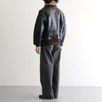 SHRINK LEATHER G-1 JACKET #BLACK SHRINK [26330705]