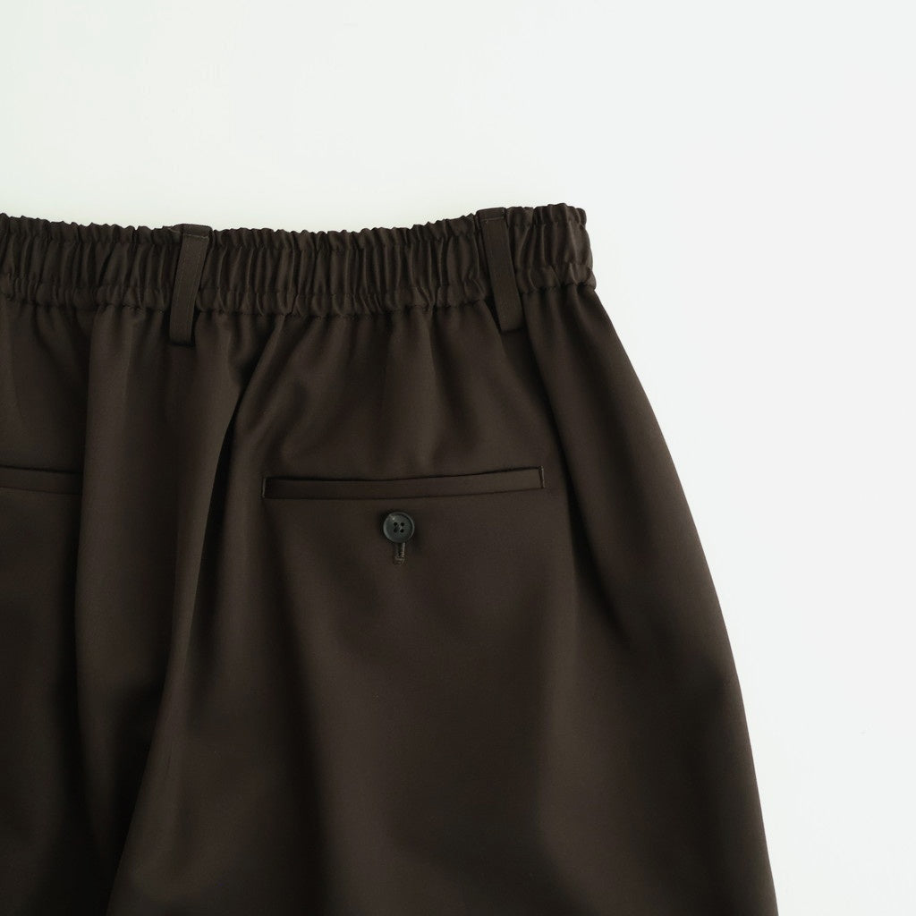 WIDE EASY SHORT TROUSERS #DARK BROWN [ST.1435]