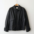 Leather Flight Jacket #BLACK [YK25FW01017B]