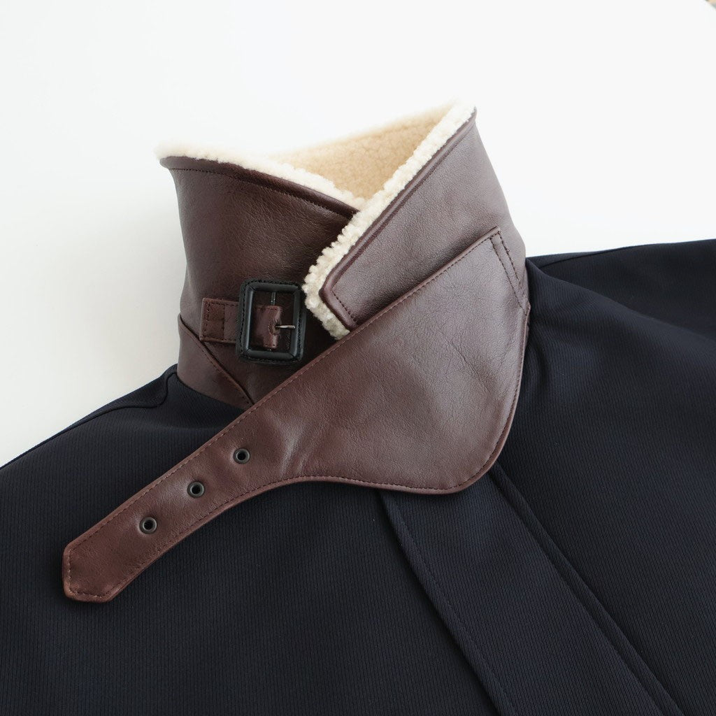 MOUTON COLLAR PADDED JACKET #DARK NAVY [ST.1377]