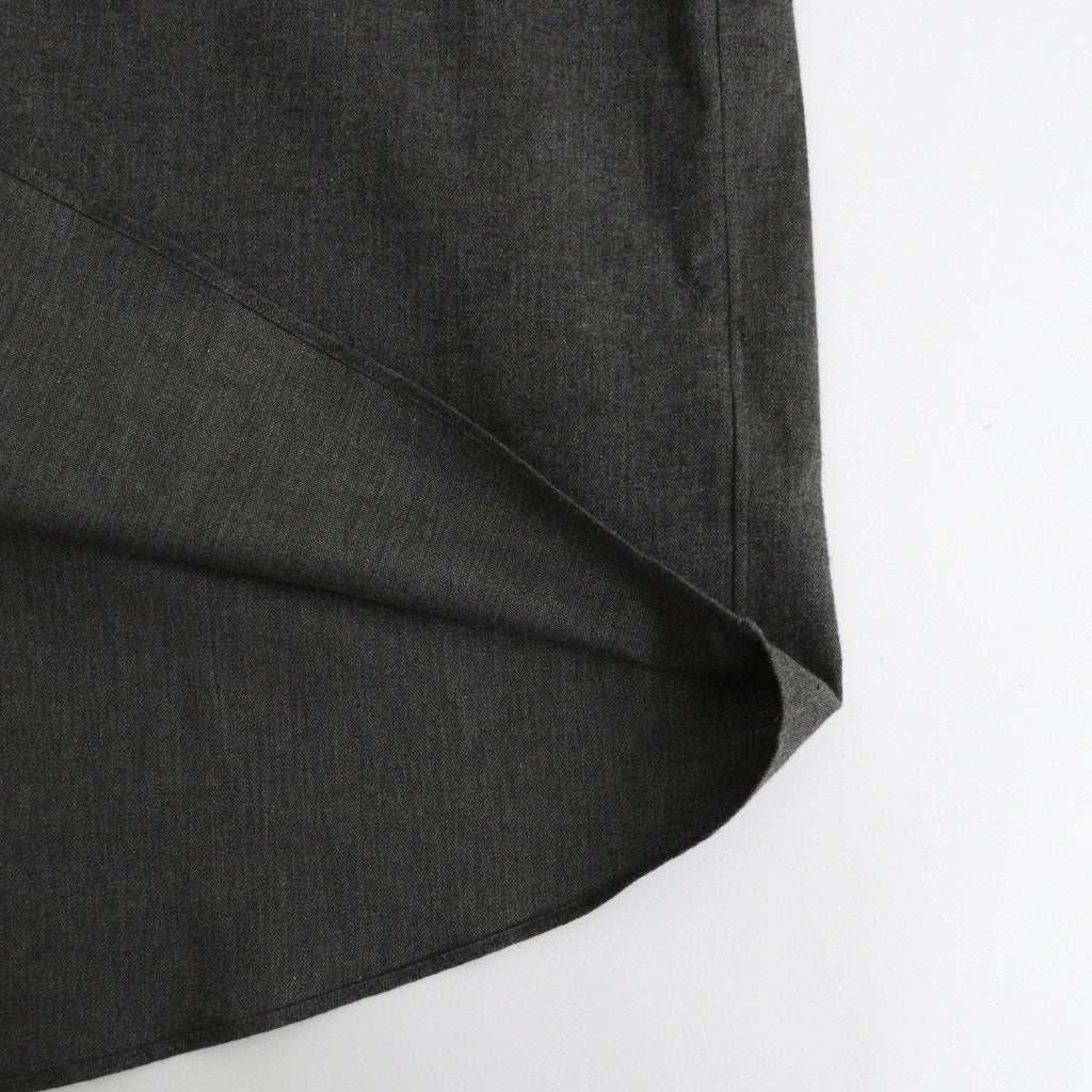 SIDOGRAS Cotton Herringbone Flannel Sleeping Shirt #BLACK [GM254-50044]