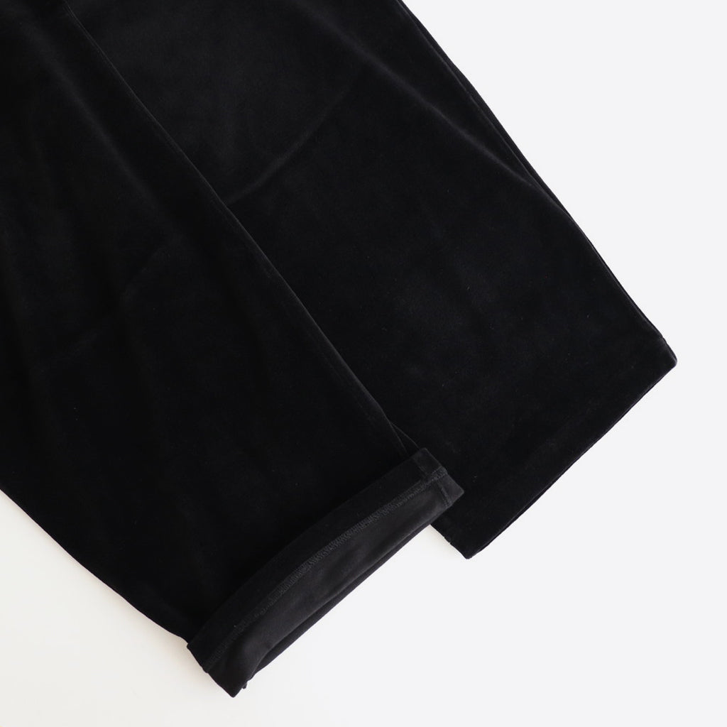 Compact Velour Easy Pants #BLACK [GM243-70292] - ciacura 三重県