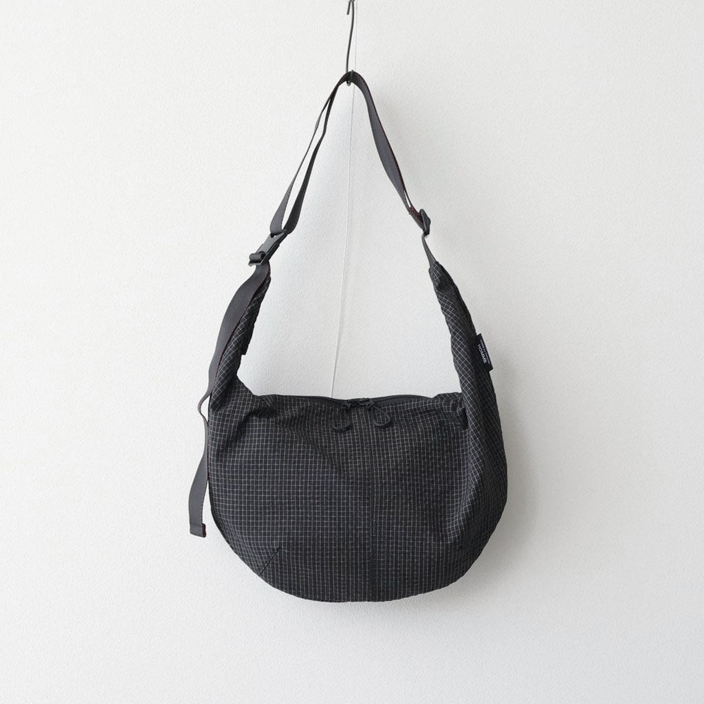 エステルグリッドチェック ショルダーバッグ #BLACK [HQ-K202-051]