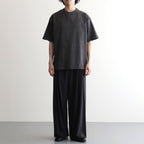 Wool Washer Tropical 2pleated Easy Trousers #CARBON [YK26SS01173P]