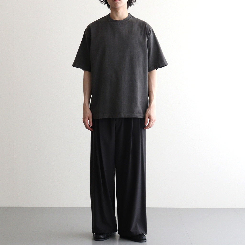 Wool Washer Tropical 2pleated Easy Trousers #CARBON [YK26SS01173P]
