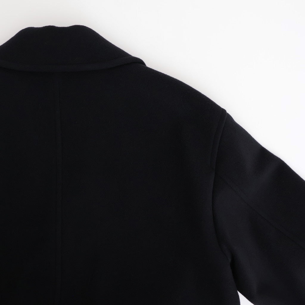 SUPER FINE WOOL MOSSER CHESTERFIELD COAT #BLACK [A25AC05WM]