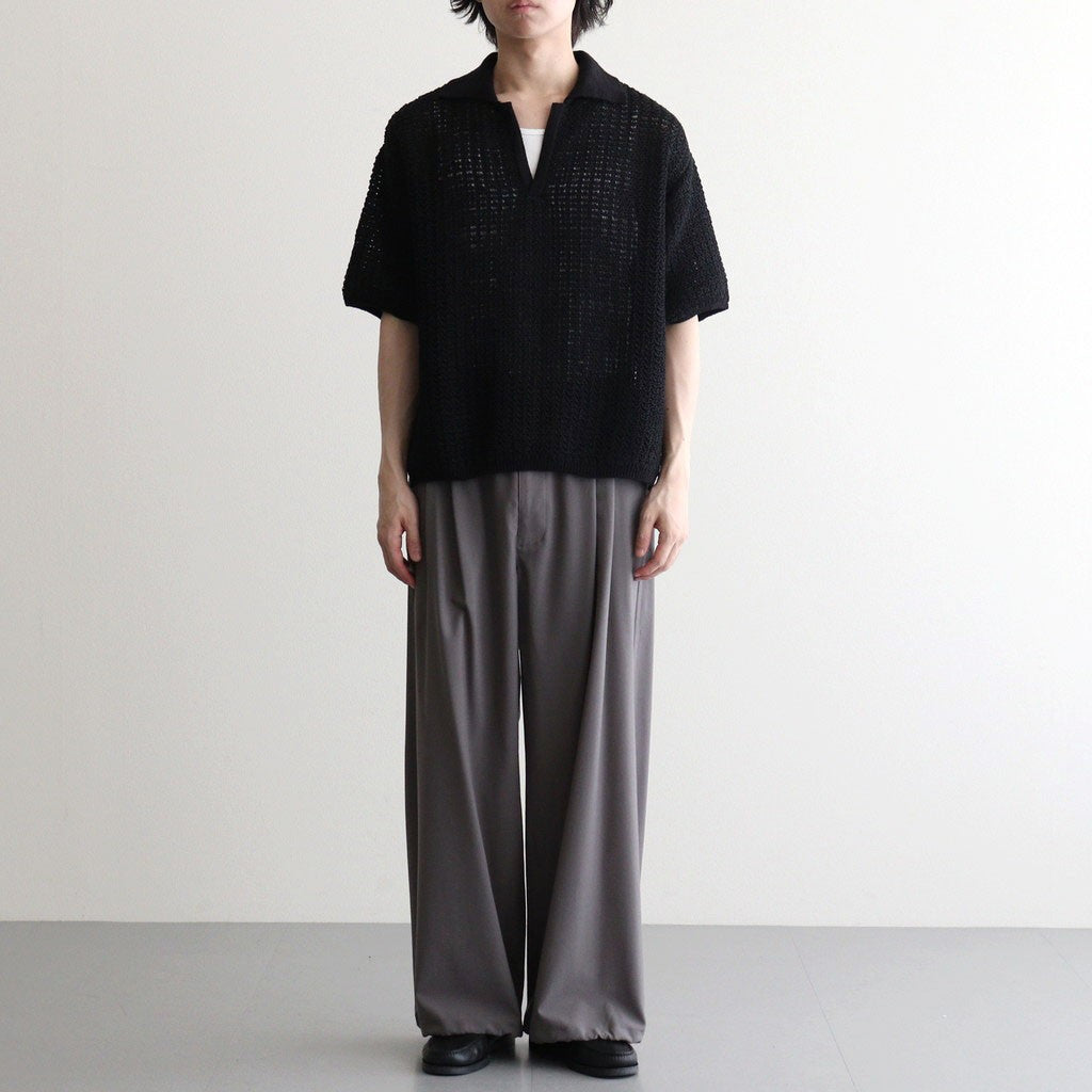 Wool Washer Tropical 2pleated Easy Trousers #GRAY [YK26SS01173P