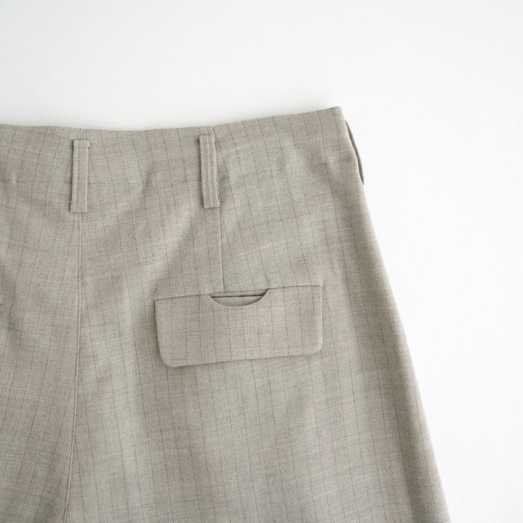 よそいきシンプル2タックワイドPT #BEIGE STRIPE [D226-P153]