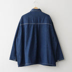 DENIM PULLOVER SHIRT #ONE WASH [FSC261-50186OB]