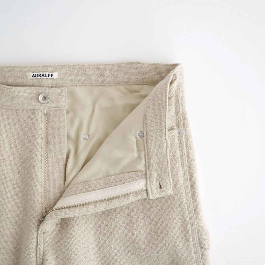 HOMESPUN TWEED PAINTER PANTS #IVORY BEIGE [A26AP03HT]