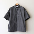 Solotex Twill S/S Oversized Box Shirt #GRAY [GM251-50323B]
