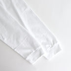 綿天竺 製品プリント長袖Tシャツ #WHITE [HP-T102-051]