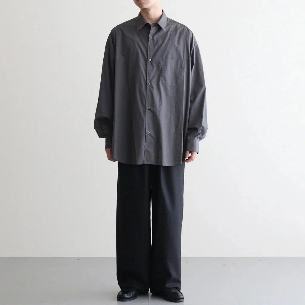 Broad L/S Oversized Regular Collar Shirt #C.GRAY [GM263-50001B