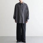 Broad L/S Oversized Regular Collar Shirt #C.GRAY [GM263-50001B]