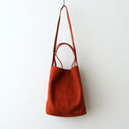 3WAY MEDIUM TOTE（OIL SUEDE） #TERACOTTA [MS-1]