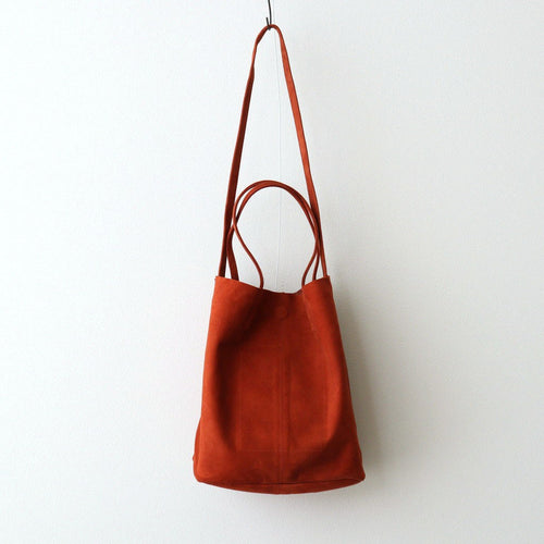 3WAY MEDIUM TOTE（OIL SUEDE） #TERACOTTA [MS-1]