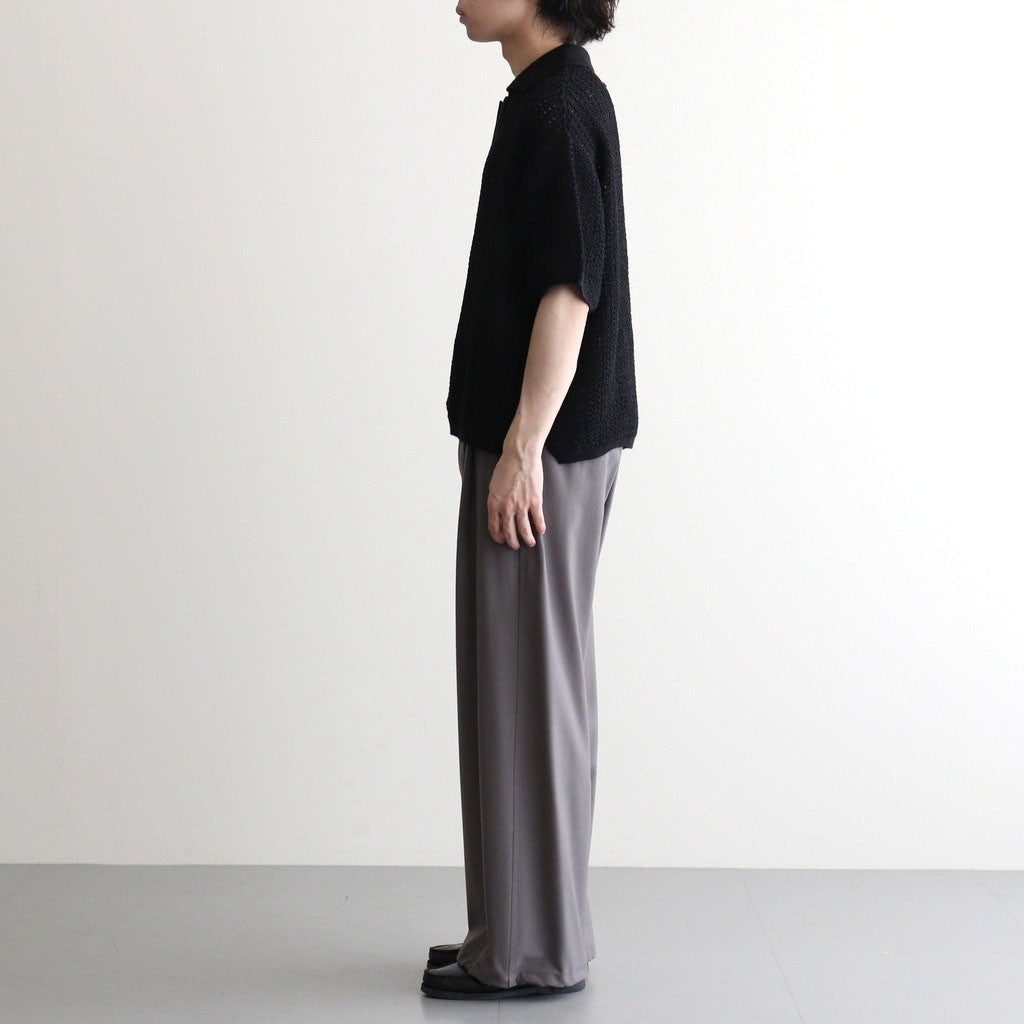 Wool Washer Tropical 2pleated Easy Trousers #GRAY [YK26SS01173P]