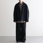 Melton Stand Collar Zip Blouson #BLACK [YK25FW01034B]
