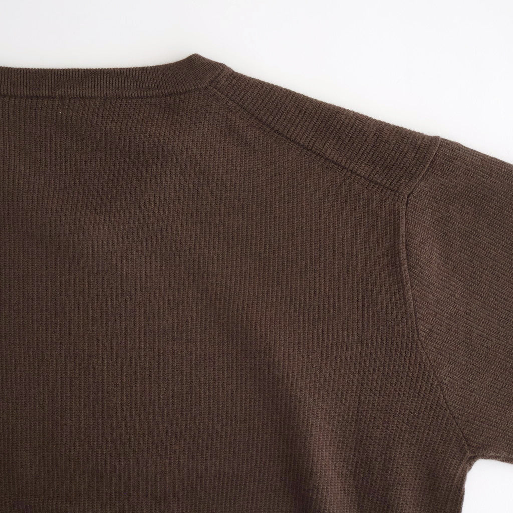 V Neck P/O #BROWN [2503-005]