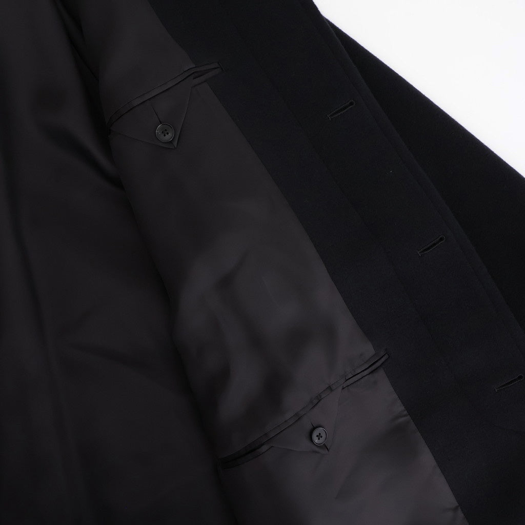 SUPER FINE WOOL MOSSER SOUTIEN COLLAR COAT #BLACK [A25AC04WM]