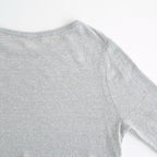 LINEN 14G Pull Over #LIGHT GREY [I26SS-K3]