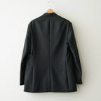 BLUEFACED WOOL JACKET #CHARCOAL NAVY STRIPE [A26AJ03BS]