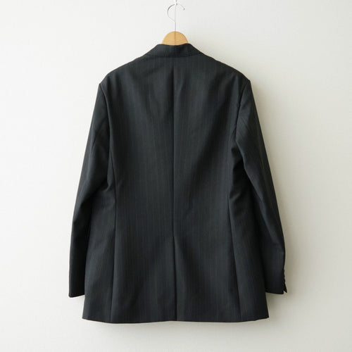 BLUEFACED WOOL JACKET #CHARCOAL NAVY STRIPE [A26AJ03BS]