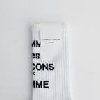 綿パイルロゴ入りソックス #WHITE [HN-K501-051]