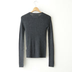 Silkwool Knit Cardigan #C/GRY [12620501]